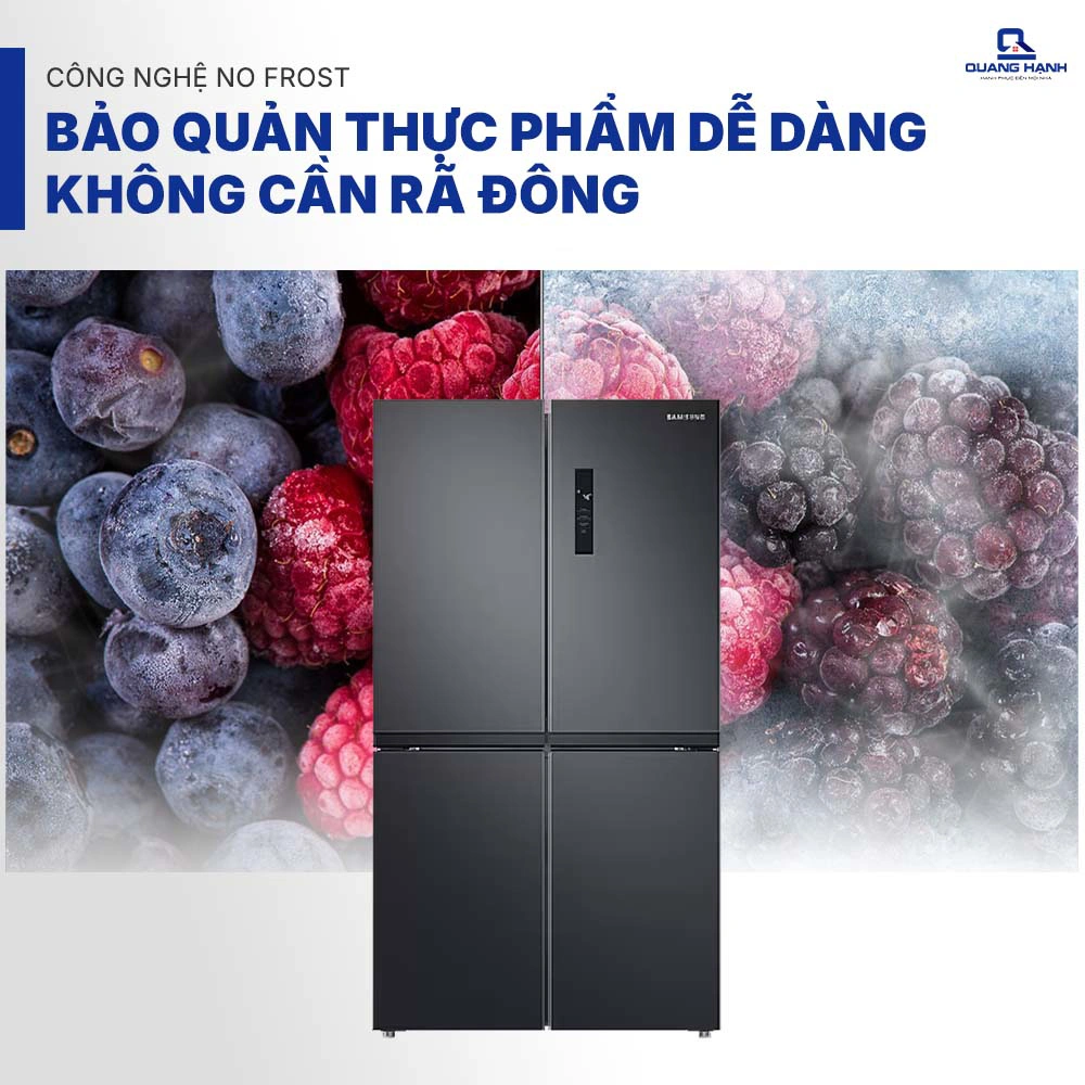 Tủ lạnh Samsung Inverter 488 lít RF48A4000B4/SV QH105720 3