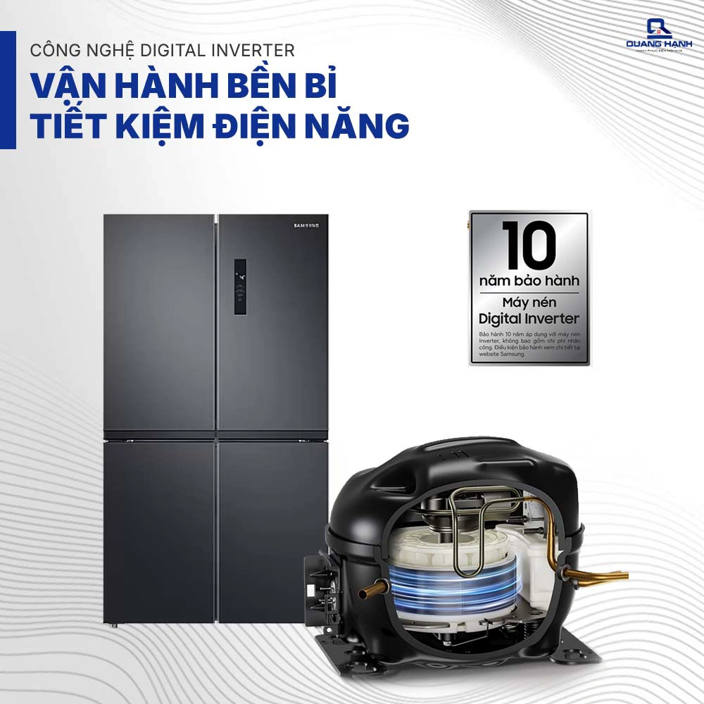 Tủ lạnh Samsung Inverter 488 lít RF48A4000B4/SV QH105720 6