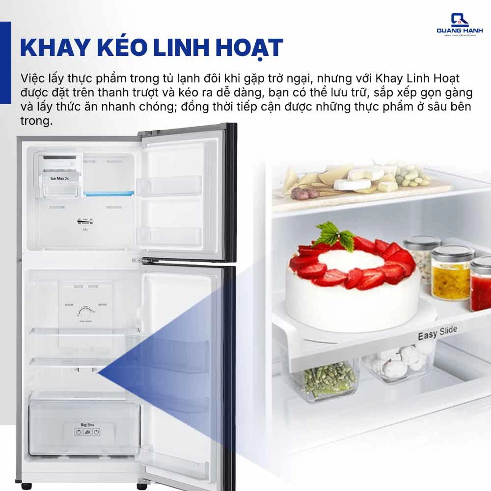 Tủ lạnh Samsung Inverter 208 lít RT20HAR8DBU/SV QH104717 6