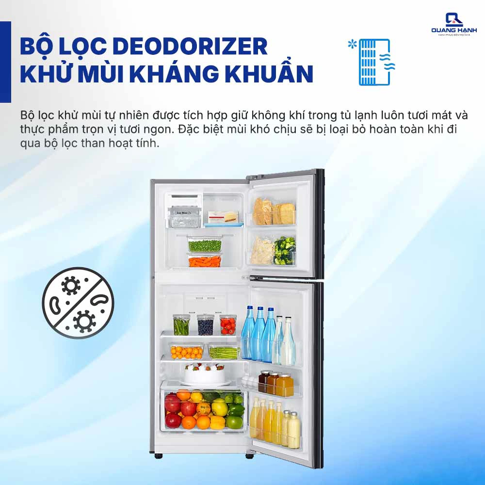 Tủ lạnh Samsung Inverter 208 lít RT20HAR8DBU/SV QH104717 2
