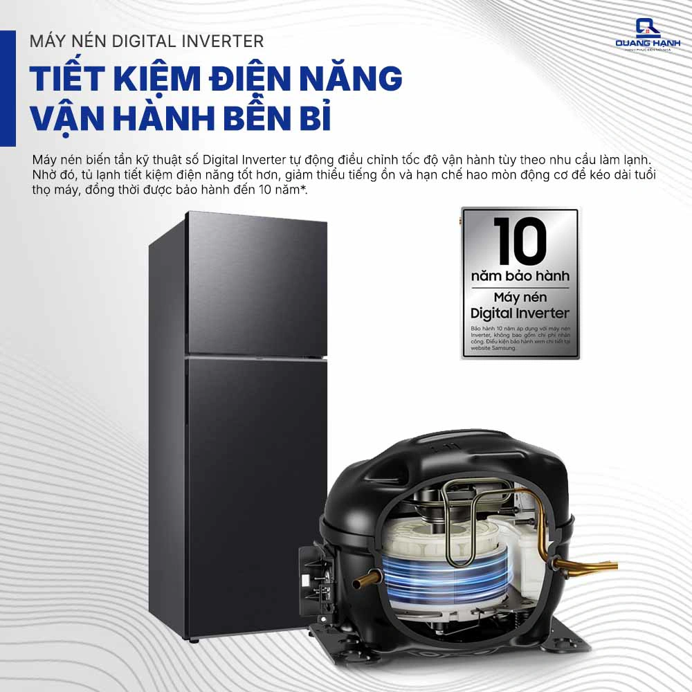 Tủ lạnh Samsung Inverter 305 lít RT31CG5424B1SV QH243132 3