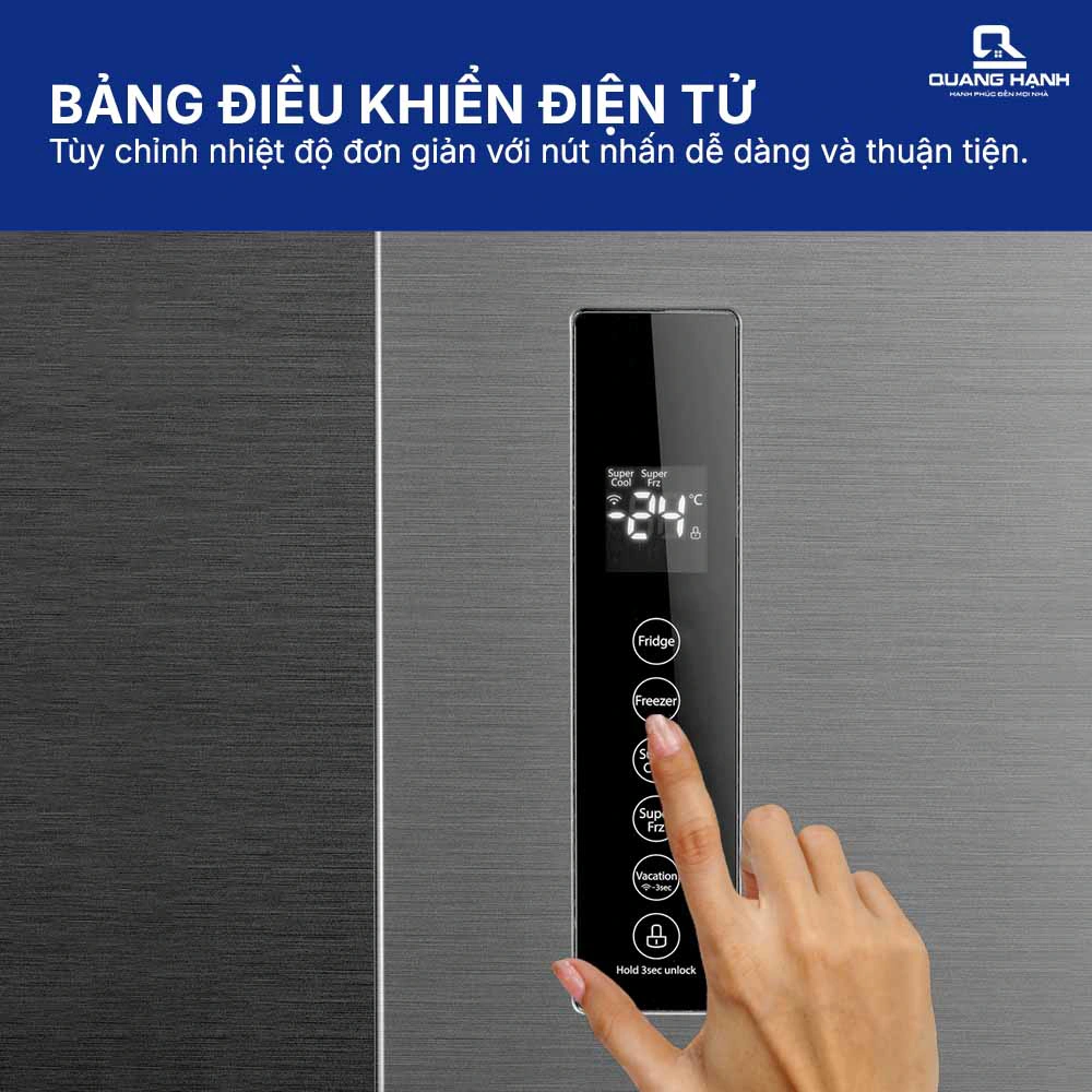 Tủ lạnh Side By Side Inveter 555 lít Toshiba GR-RS696WI-PMV(60)-AG QH245522 7
