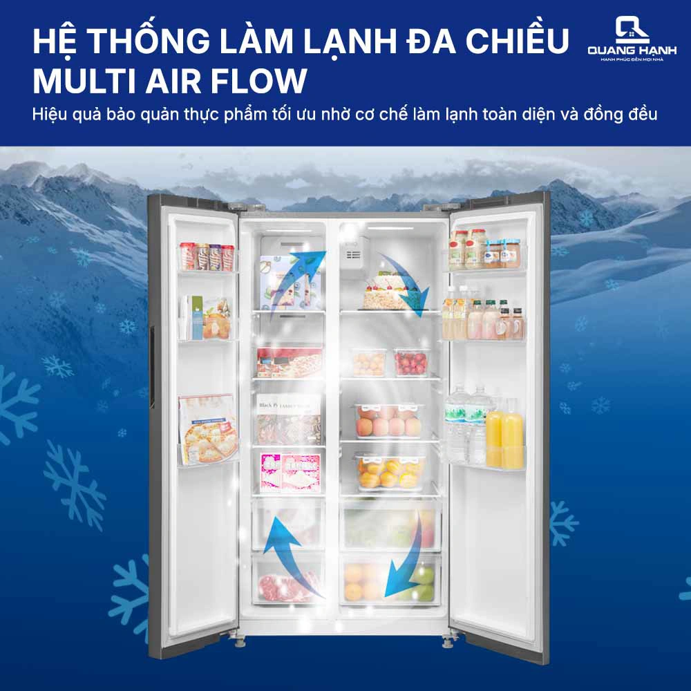 Tủ lạnh Side By Side Inveter 555 lít Toshiba GR-RS696WI-PMV(60)-AG QH245522 4