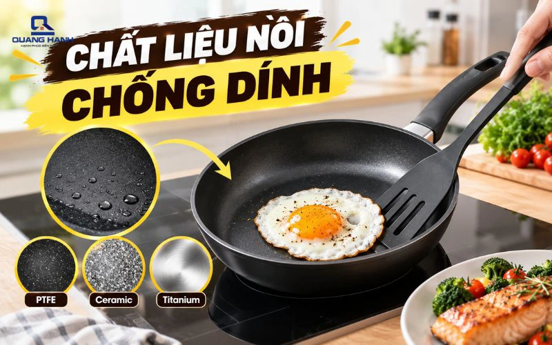 Chất liệu nồi chống dính có những loại nào và nên chọn?
