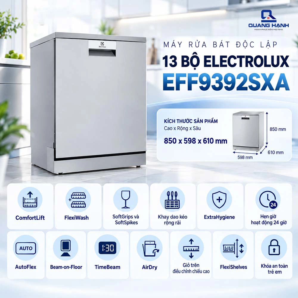 Máy rửa bát độc lập 13 bộ Electrolux EFF9392SXA QH247596 1
