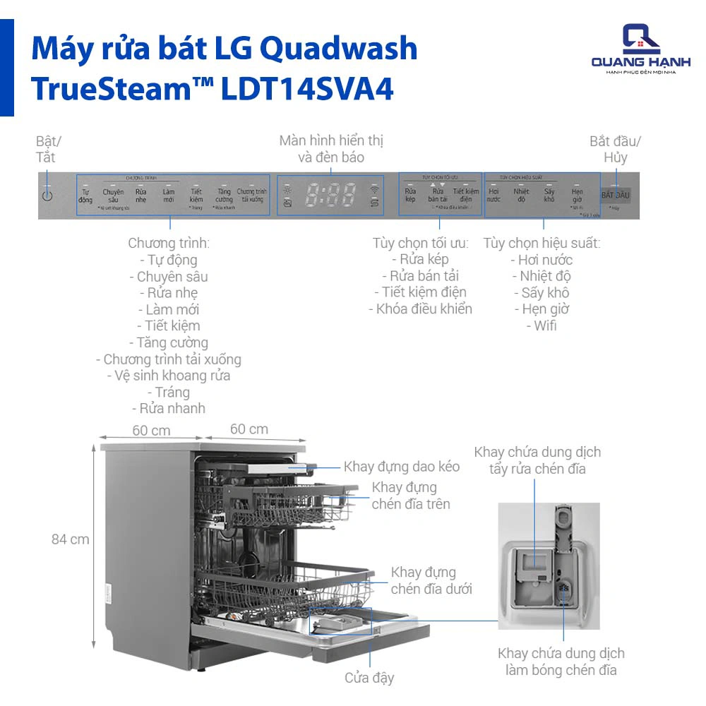 Máy rửa chén độc lập LG LDT14SVA4 QH245234 1