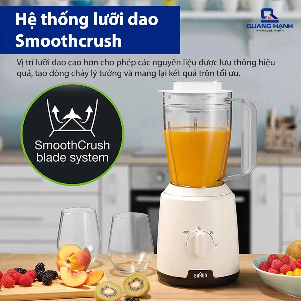 Máy xay sinh tố Braun JB1010WH 600W QH247482 5