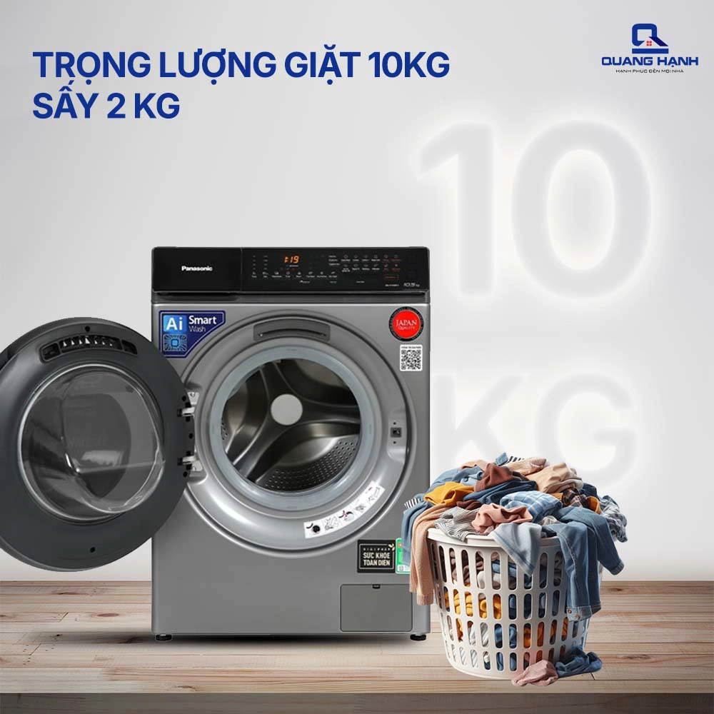 Máy giặt Panasonic Inverter 10 kg NA-V10FA1LVT QH242955 2