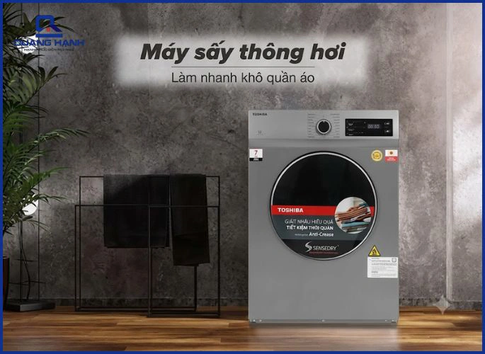 Lưu ý khi bố trí máy sấy quần áo Toshiba trong gia đình