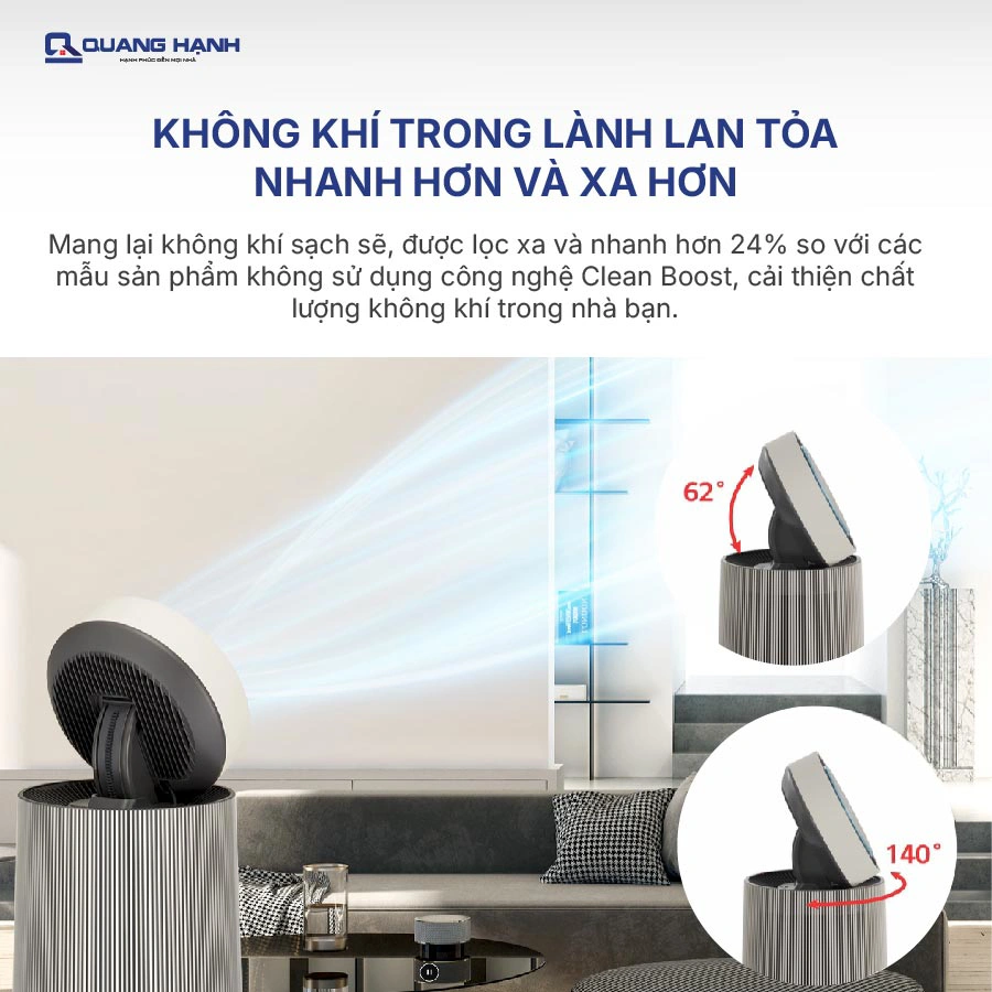 Máy lọc không khí LG PuriCare360 Alpha PET AS65GDBY0 QH241891 2