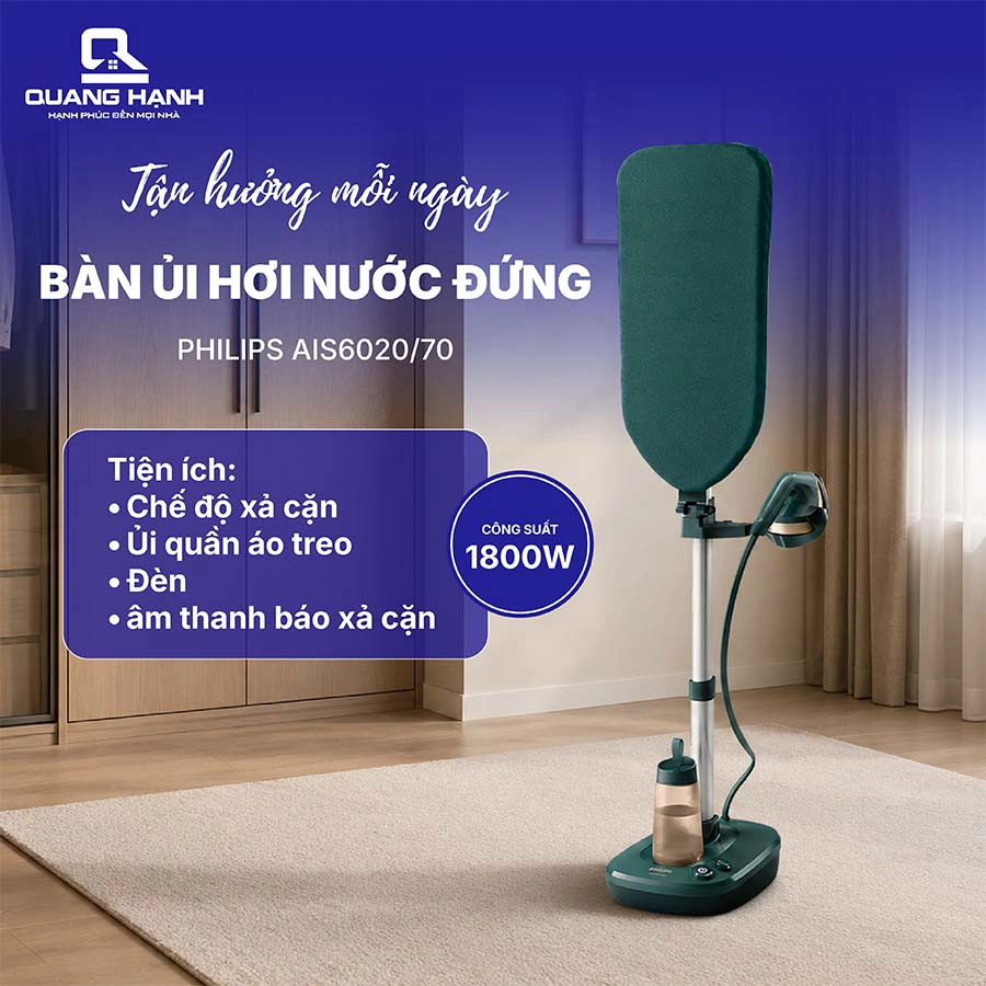 Bàn ủi hơi nước đứng Philips AIS6020/70 1800W QH243657 3