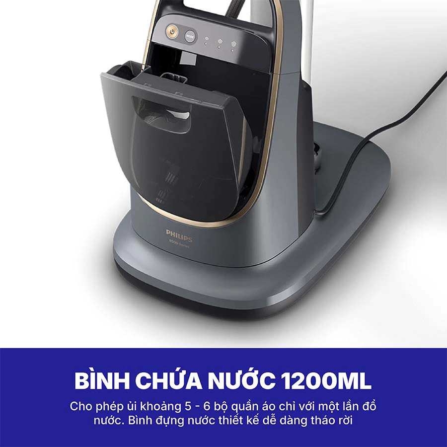 Bàn ủi hơi nước đứng Philips AIS8540/80 2200W QH243658 4