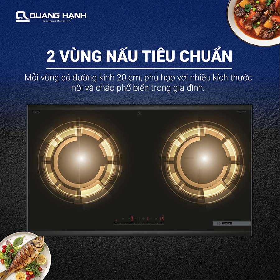 Bếp từ đôi Bosch PPI82569VN 3500W QH246647 6