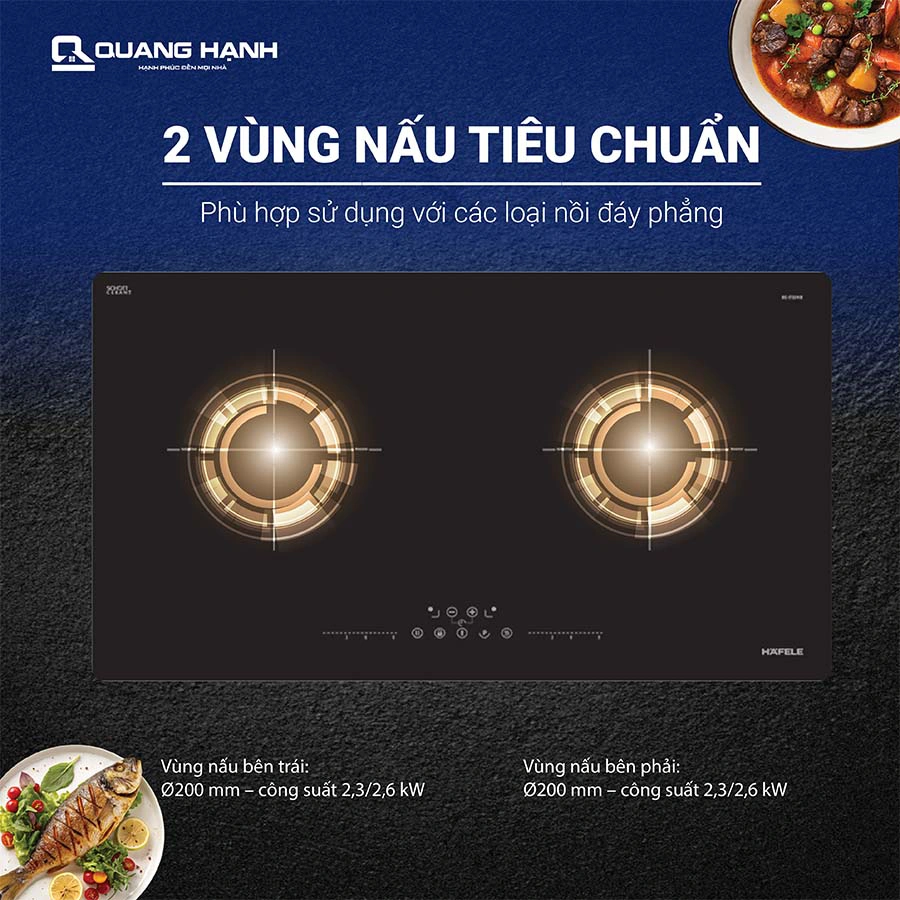 Bếp từ đôi Hafele HC-I73241B 536.61.859 QH246506 4