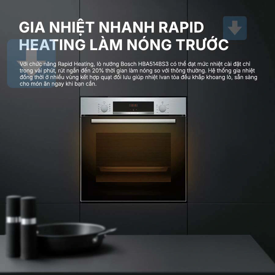 Lò nướng âm tủ Bosch HBA514BS3  QH246984 5