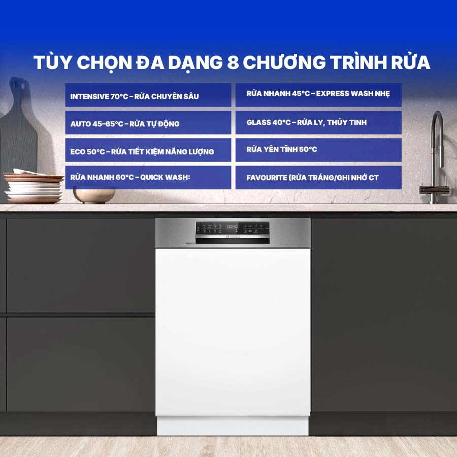 Máy rửa bát bán âm Bosch SMI6ECS10E QH246649 5