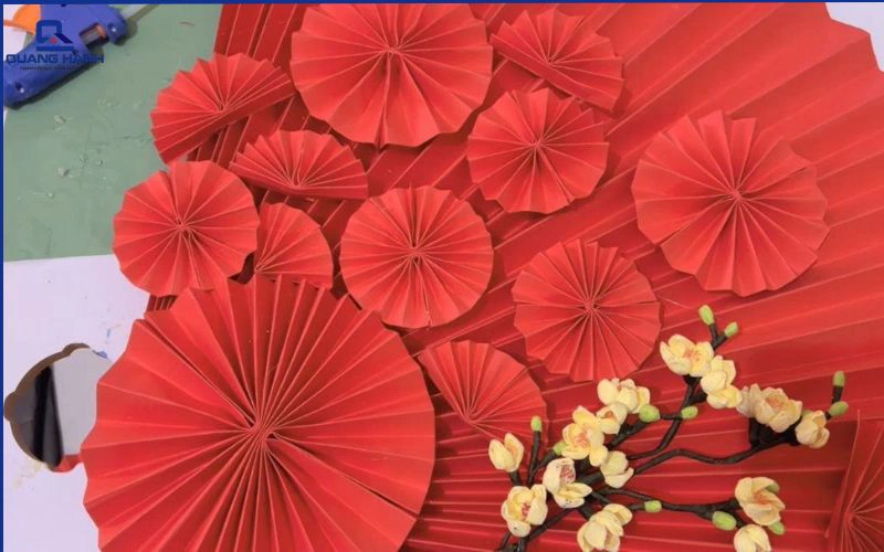 cách làm quạt bằng giấy a4
