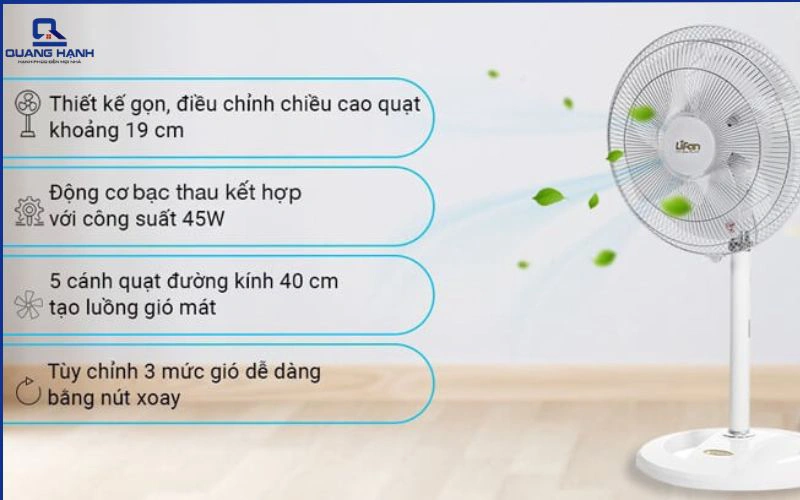 cách sử dụng quạt điện
