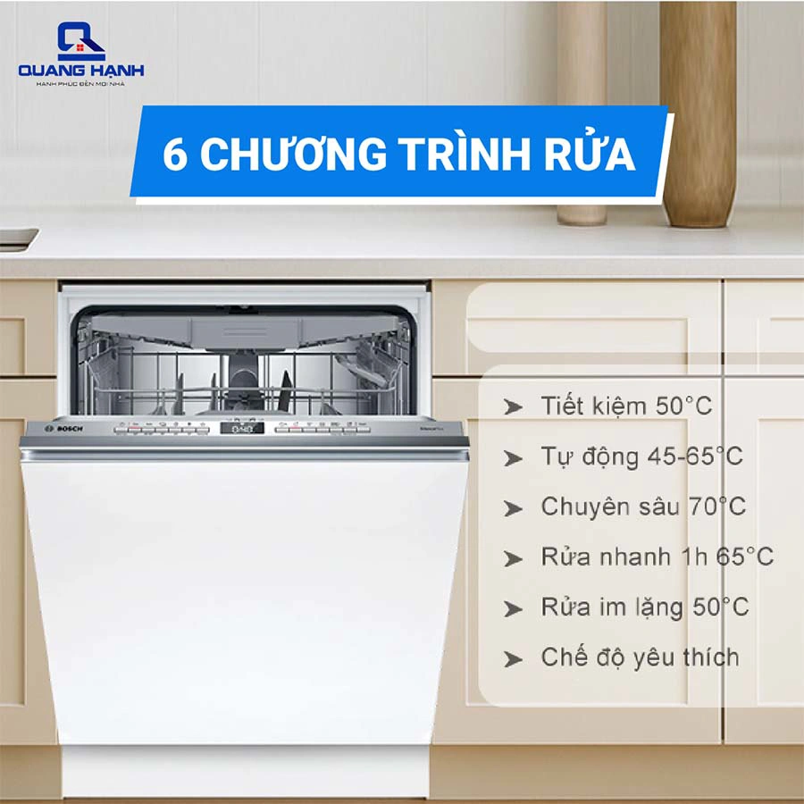 Máy rửa chén âm toàn phần Bosch SMV4HCX19E Series 4 QH246568 5