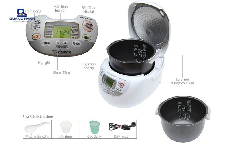 Hướng dẫn sử dụng nồi cơm điện zojirushi