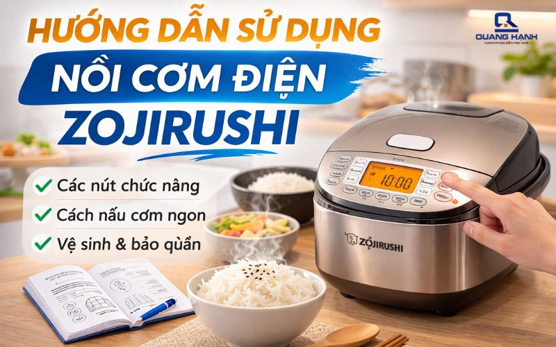 Hướng dẫn sử dụng nồi cơm điện Zojirushi đơn giản, hiệu quả