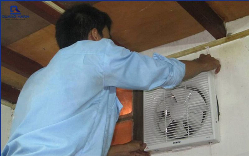 Lắp quạt thông gió không cần đục tường