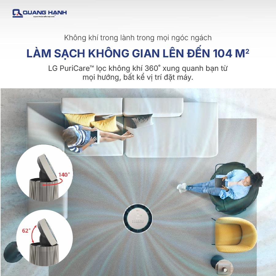 Máy lọc không khí LG PuriCare360 Alpha PET AS10GDBY0 QH241896 6