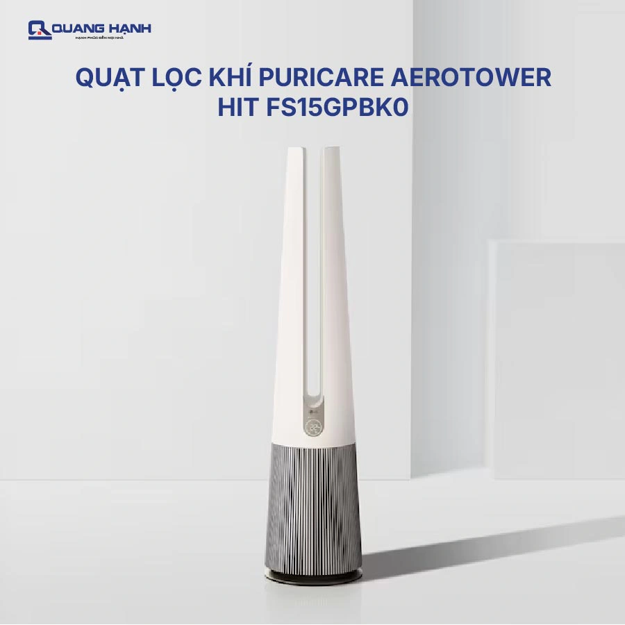 Máy lọc không khí LG PuriCare Aero Tower Hit FS15GPBK0 QH241897 1