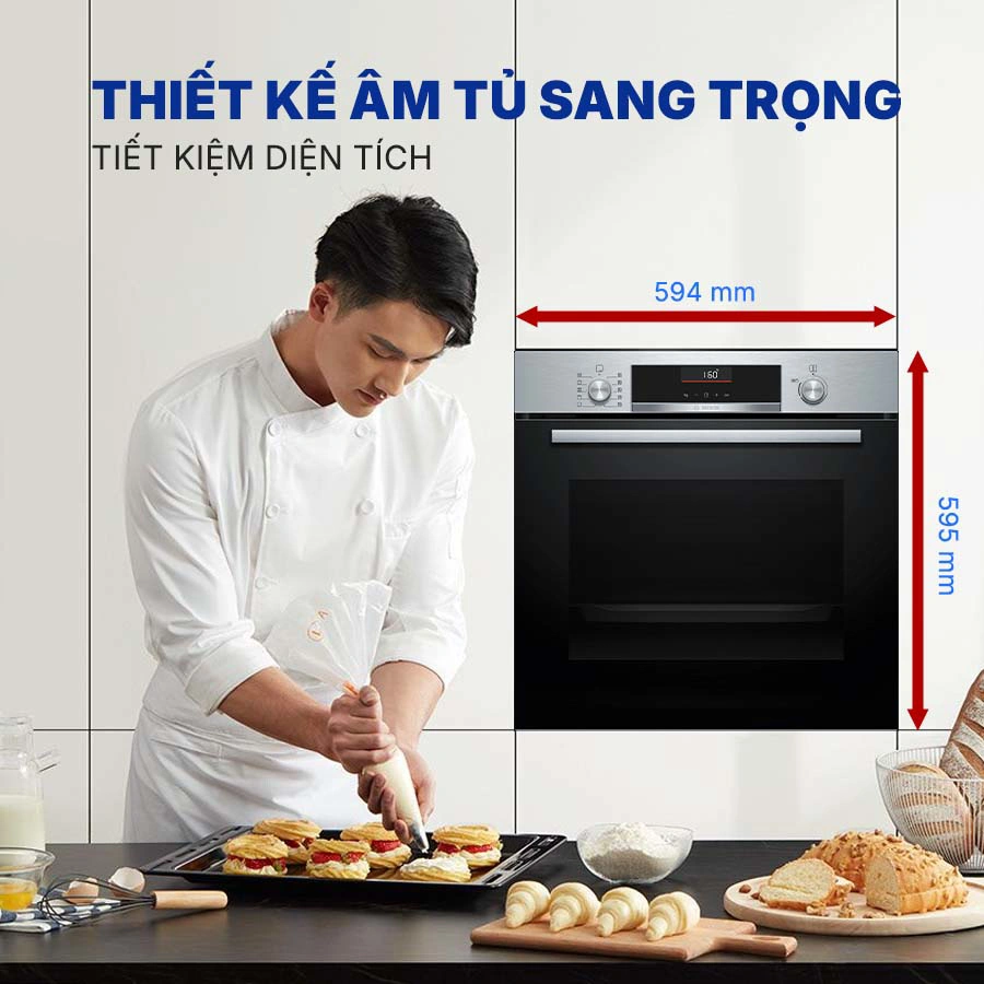 Lò nướng âm tủ Bosch HBG536ES3 71 lít QH247167 3