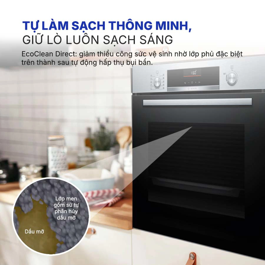 Lò nướng âm tủ Bosch HBG536ES3 71 lít QH247167 6