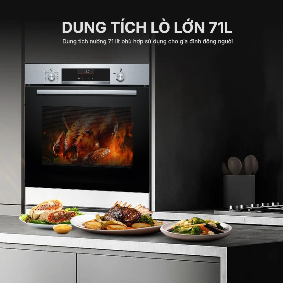 Lò nướng âm tủ Bosch HBG536ES3 71 lít QH247167 8