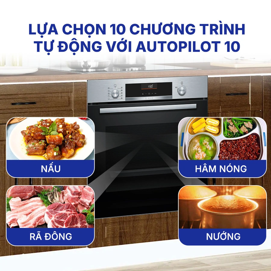 Lò nướng âm tủ Bosch HBG536ES3 71 lít QH247167 9