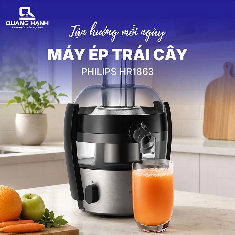 Máy ép trái cây Philips HR1863/20 QH2788 2