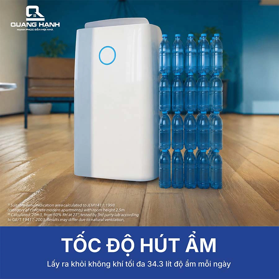Máy hút ẩm Philips DE3306/11 QH246832 3