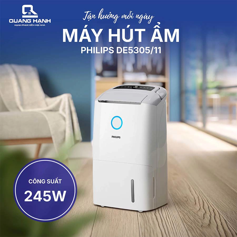 Máy hút ẩm Philips DE5305/11 hút ẩm 26.5 lít/ngày QH246778 2