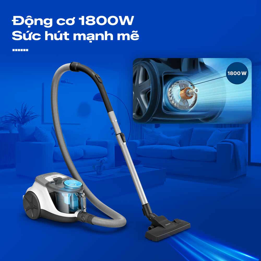 Máy hút bụi dạng hộp Philips XB2023/01 1800W QH241353 2