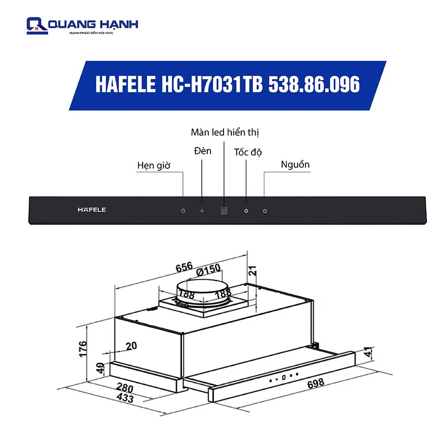 Máy hút mùi Hafele HC-H7031TB 538.86.096 QH246388 1
