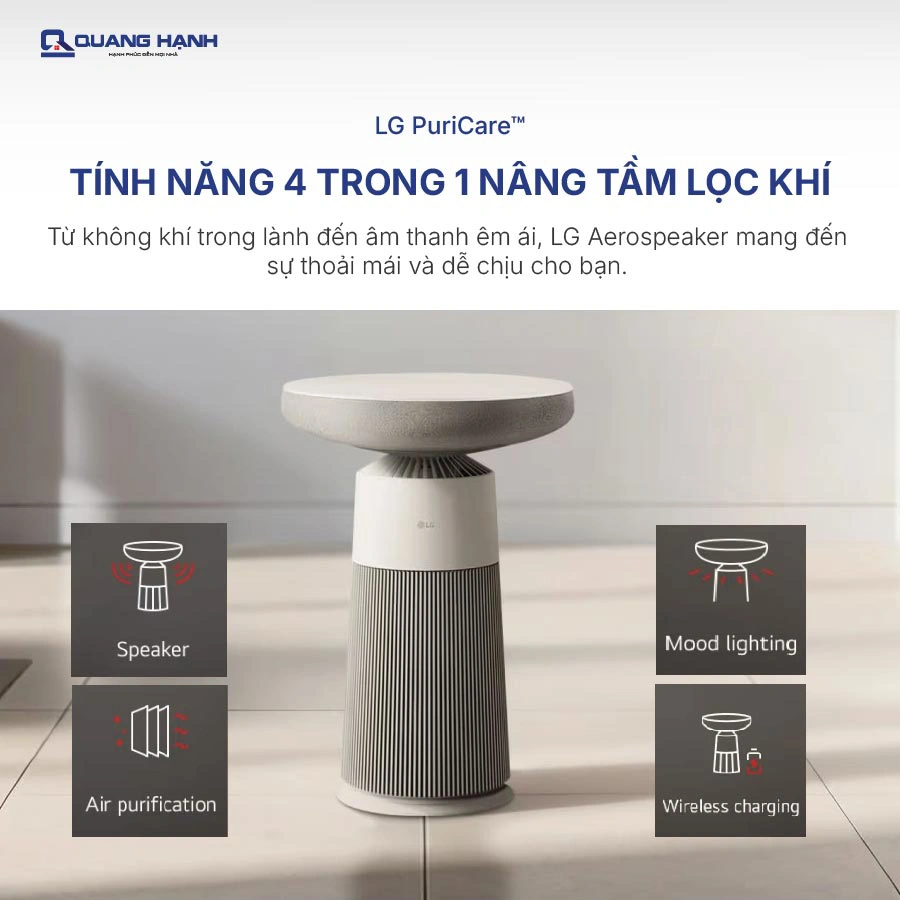 Máy lọc không khí kết hợp Loa LG PuriCare Aero Speaker AS20GSHU0 QH246972 3