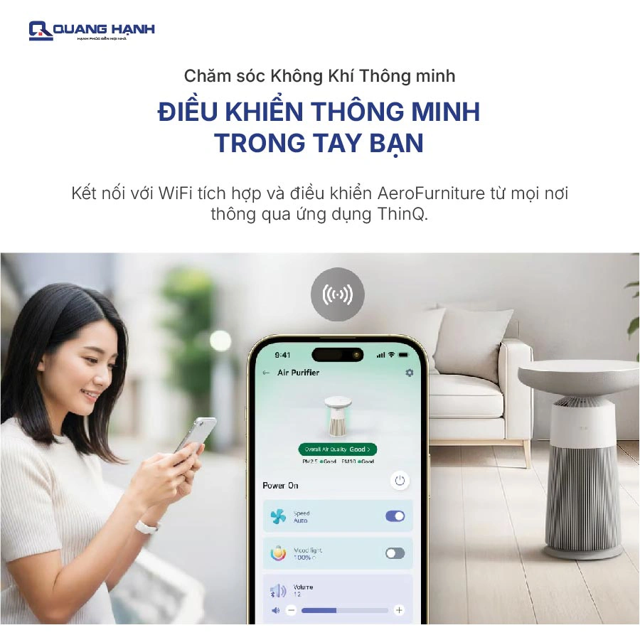Máy lọc không khí kết hợp Loa LG PuriCare Aero Speaker AS20GSHU0 QH246972 9