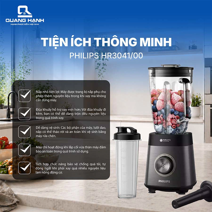 Máy xay sinh tố Philips HR3041/00 QH245843 7
