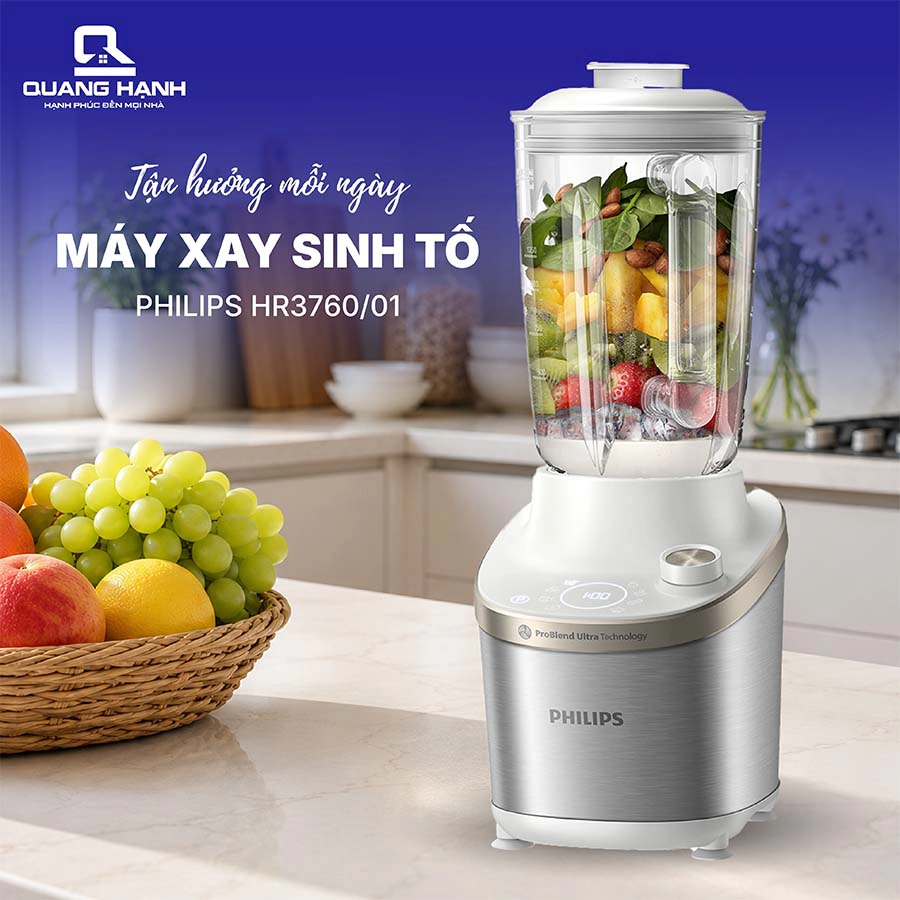 Máy xay sinh tố Philips HR3760/01 QH243676 2