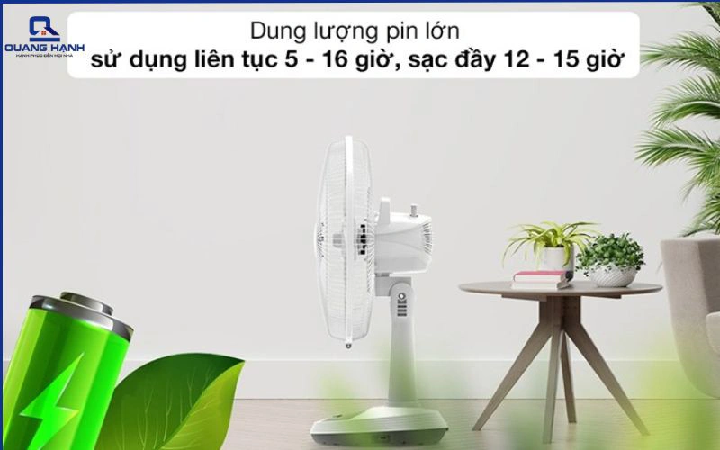 Nên mua quạt tích điện hay quạt ắc quy