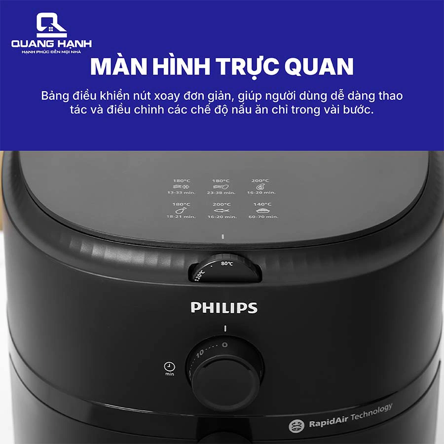 Nồi chiên không dầu Philips 6.2 lít NA130/00 QH243671 4