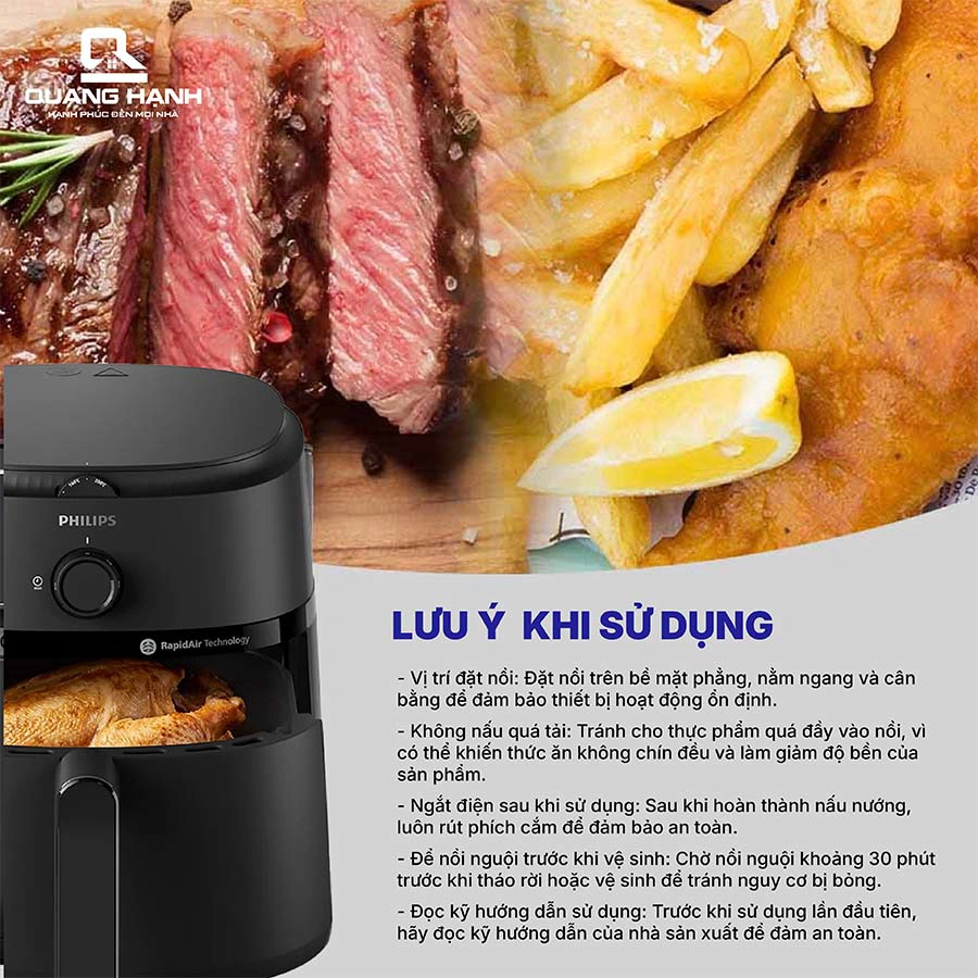 Nồi chiên không dầu Philips 6.2 lít NA130/00 QH243671 6