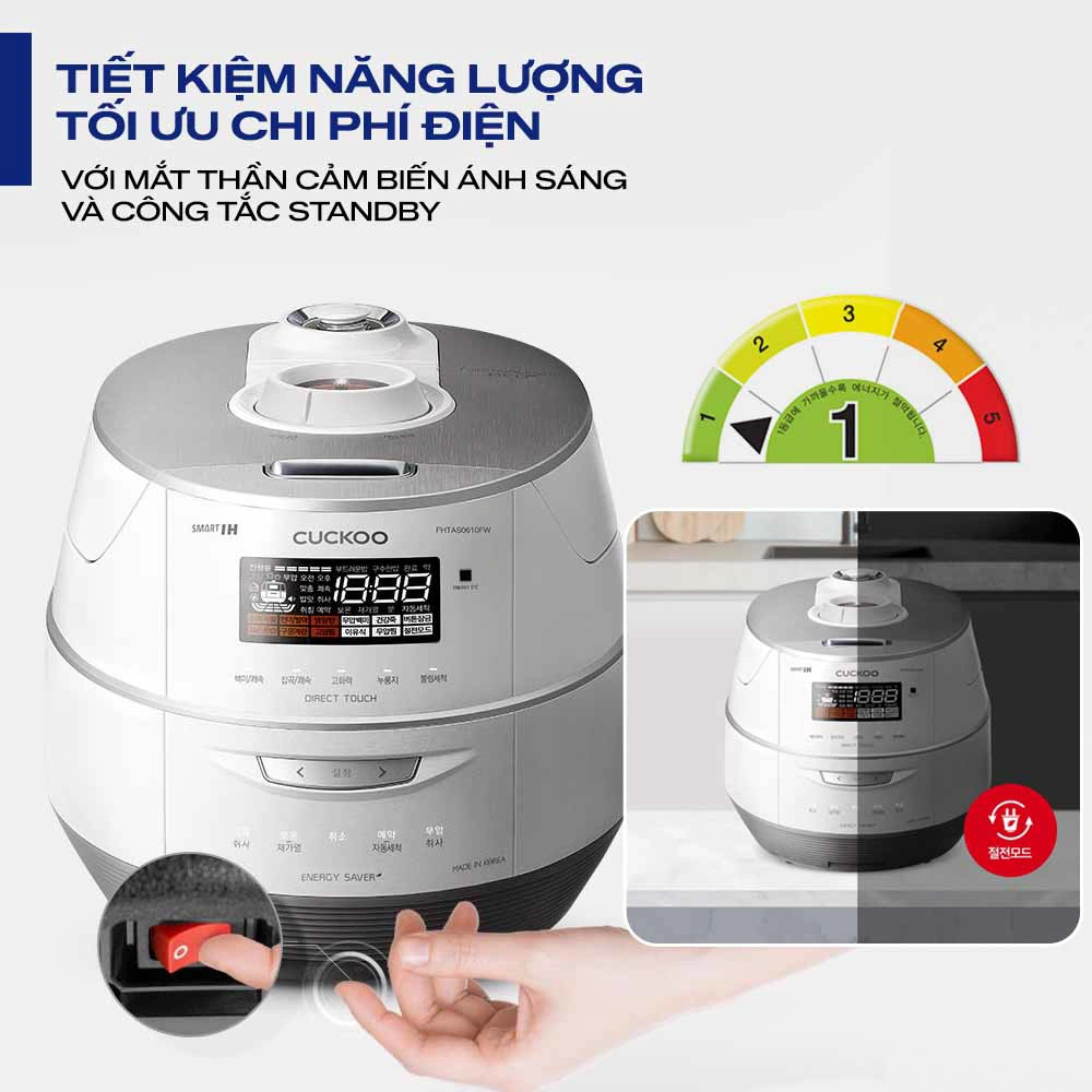 Nồi cơm điện Cuckoo CRP-FHTAS0610FW 1.08 lít QH247421 4