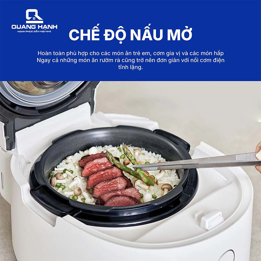 Nồi cơm điện áp suất cao tần Cuckoo CRP-NHTR1010FGW 1.8 lít QH247570 5