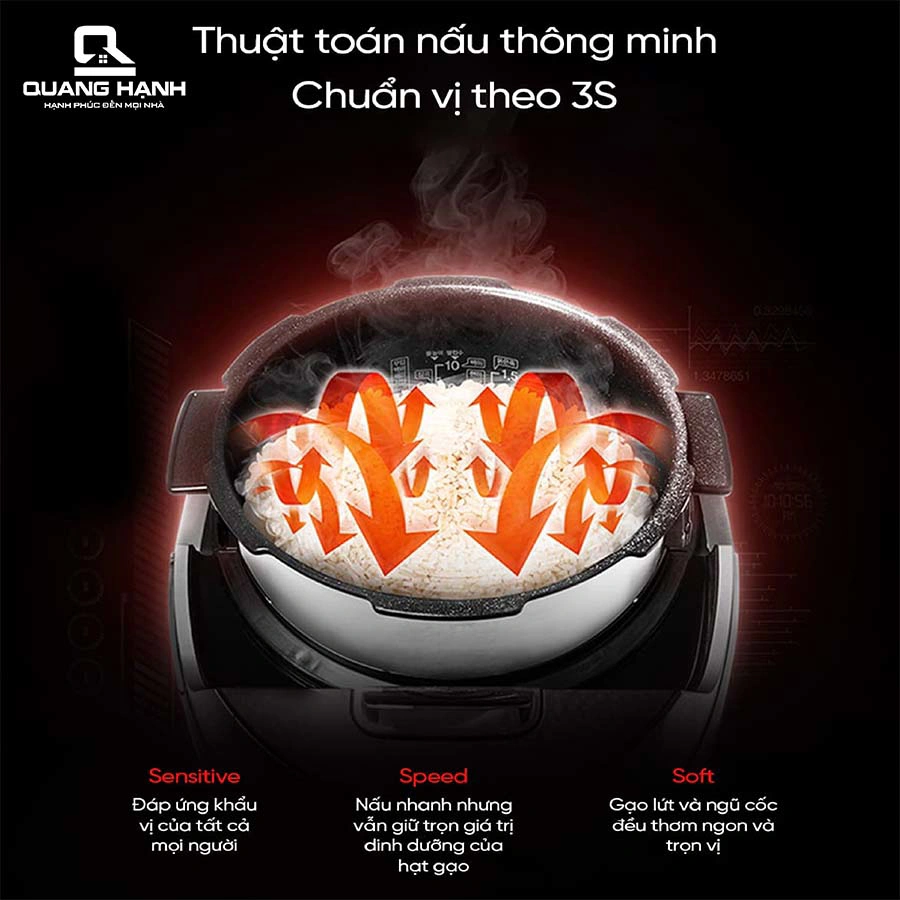 Nồi cơm điện tử áp suất cao tần Cuckoo CRP-JHPNL1010GPS 1.8 Lít QH247422 6