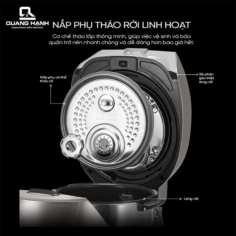 Nồi cơm điện tử áp suất cao tần Cuckoo CRP-JHPNL1010GPS 1.8 Lít QH247422 4
