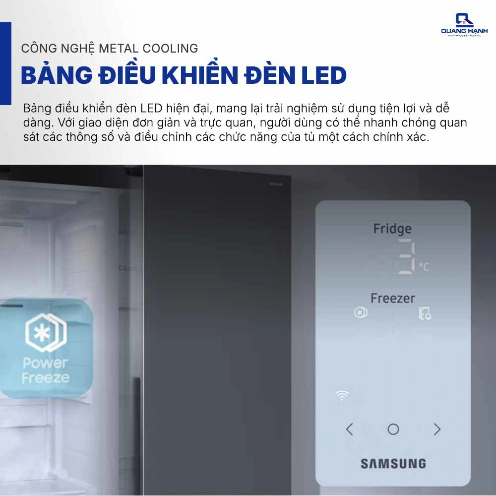 Tủ lạnh Side By Side 583 lít Inverter Samsung RS57DG400EM9SV QH245511 8