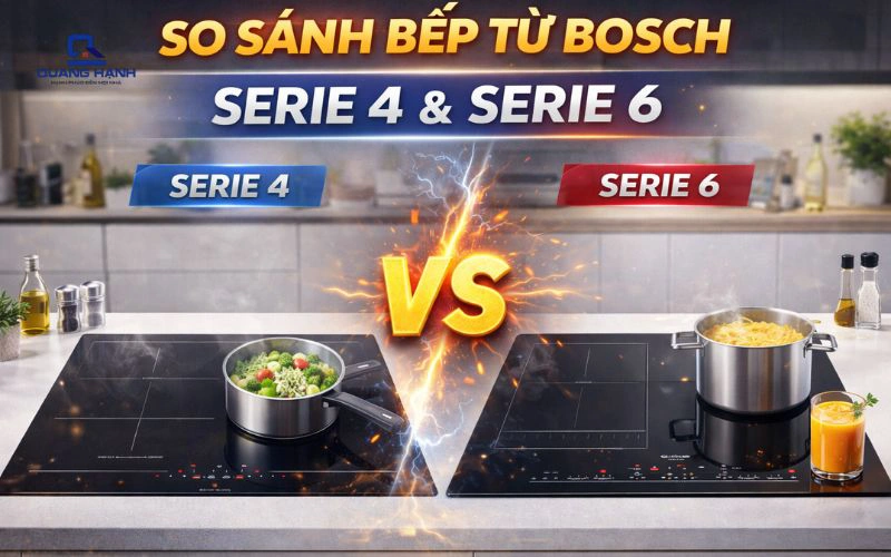 So sánh bếp BOSCH serie 4 và serie 6 | Nên mua loại nào?